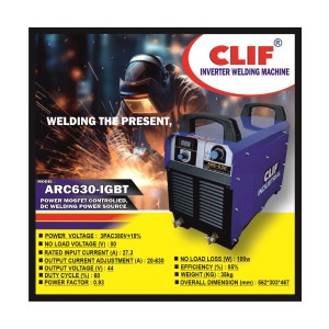CLIF INDUSTRIAL WELDING MACHINES ARC 630 MODULAR IGBT (HUTONG FACTORY) ARC 630 (1PCS)