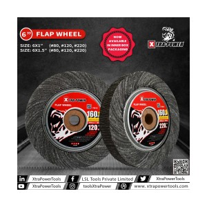 XTRA POWER FLAP WHEEL 160MMX40MM GRITT 220