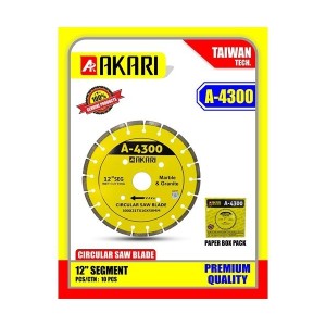 AKARI MARBLE CUTTING BLADE AKARI NEW SERIES A-4300 12" SEG 21T