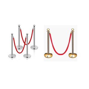 SAFETY QUEUE MANAGER IRON BASE GOLDEN & SILVER VIP (LS-208)