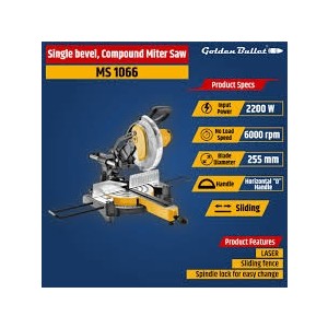 GOLDEN BULLET MITER SAW 10" /255MM 2200W - MS 1066