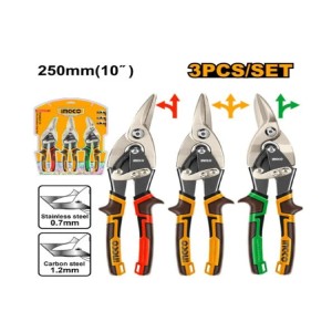 INGCO 3 PCS AVIATION SNIP SET 250MM - HTSNK0110