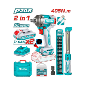TOTAL 2 PCS CORDLESS COMBO KIT 20V - TOSLI23056