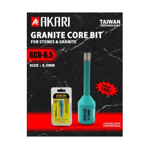 AKARI GRANITE CORE BITS (FOR ANGLE GRINDER) 6.5MM