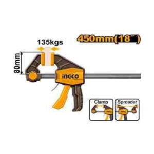 INGCO QUICK BAR CLAMP 80*450MM - HQBC18801