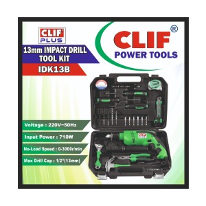CLIF PLUS IMPACT DRILL KIT 13MM IDK13B (PCS)