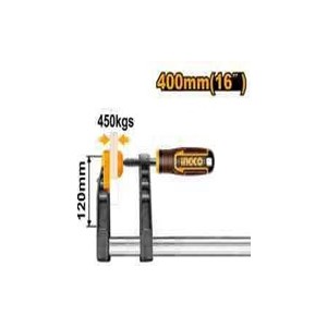 INGCO F CLAMP WITH PLASTIC HANDLE 120X400MM HFC021204