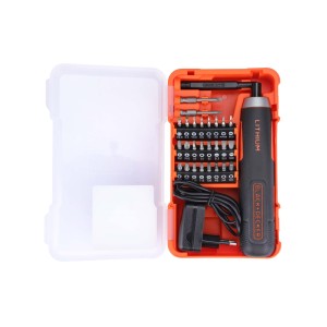 BLACK AND DECKER 3.6V - 2.5/5 NM - LI-ION SCREWDRIVER - 320 RPM - WITH 27 ACCESSSORIES BD40K27-IN