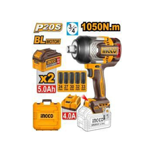 INGCO CORDLESS IMPACT WRENCH 20V 1200NM - CIWLI20105