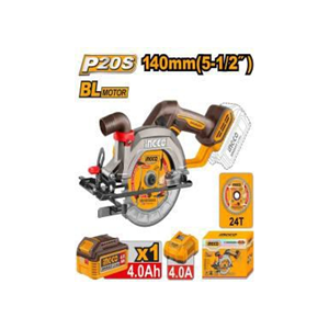 INGCO CORDLESS CIRCULAR SAW 20V - CSLI14023