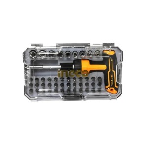 INGCO 47 PCS T-HANDLE WRENCH SCREWDRIVER SET - HKSDB0478