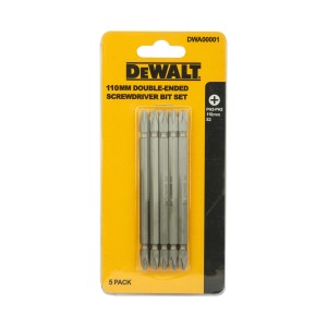 DEWALT 110MM PH2-PH2 D-END S2 BITS SET (5PC) DWA00001