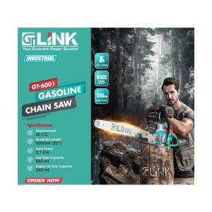 GT LINK GASOLINE CHAIN SAW MACHINE 22" (METAL SIDE ASSEMBLY) 65 CC - GT-6001