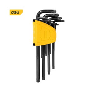 Deli Long Blacken Torx Key Set T10-T50 - DL234209H