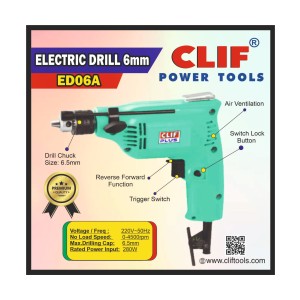 CLIF PLUS DRILL MACHINE 6MM -R/F ED06.5A ED6 (10PCS)