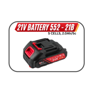 ORA CORDLESS SPARES BATTERY 21V 552 5 CELLS, 2.0AH/5C - 21B