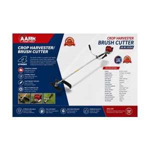 AARK BRUSH CUTTER WITH ROD - 37.7CC - 4-STROKE - AK-BC-GX35A