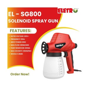 ELETRO SOLENOID SPRAY GUN HVLP EL-SG800