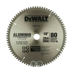 DEWALT SAW BLADE - 10" X 80T - ALUMINIUM - 254MM DW03210-IN