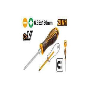 INGCO 2 IN 1 SCREWDRIVER SET 35X160MM - AKISD0201