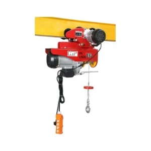 SR MINI ELECTRIC HOIST WITH TROLLEY SINGLE PENDANT OPERATION PA 1000 X 20 MTR X 6 MM