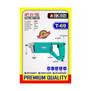 AKARI ELECTRIC VIBRATOR (WITHOUT ROD) (35MM) (0-4200RPM) (10 PCS) - APT-EV-750