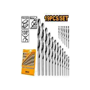 INGCO 19PCS HSS TWIST DRILL BITS SET - AKDB1195