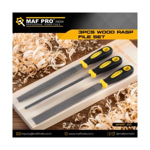 MAF PRO 3PCS WOOD RASP FILE SET - MPWRF-200