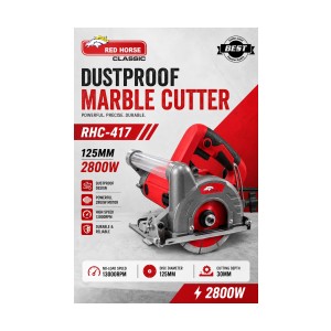 RED HORSE MARBLE CUTTER 125MM DUST PROOF - RHC - 417