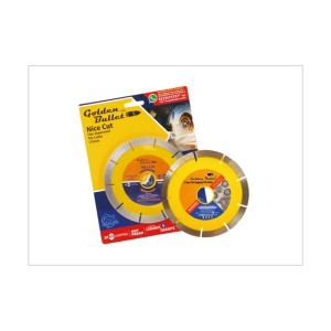 GOLDEN BULLET YELLOW NICE CUT THIN SEGMENT TILE CUTTER 114MM