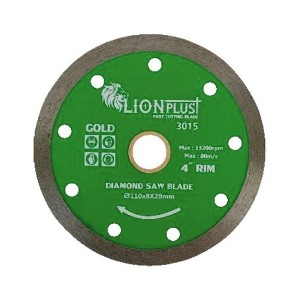 AKARI MARBLE CUTTING BLADE 4" RIM GOLD (LION PLUS) 20MM CARD PACK DZ-47