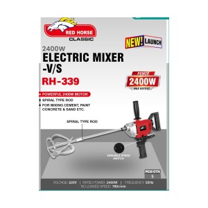 RED HORSE ELECTRIC MIXER-V/S 2400W - RH-339