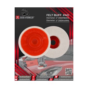 XTRA POWER FELT BUFF PAD 100MMX16MM