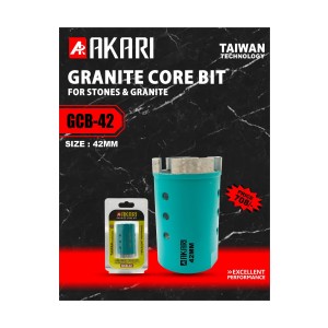 AKARI GRANITE CORE BITS (FOR ANGLE GRINDER) 42MM