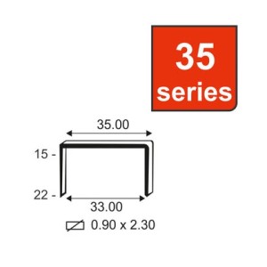 KAYMO STAPLES 3515 CC 35 SERIES ST3515CC (2000PCS/BOX)