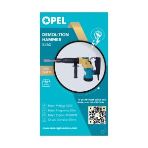 OPEL 5360 - 5KG DEMOLITION HAMMER PVC BOX