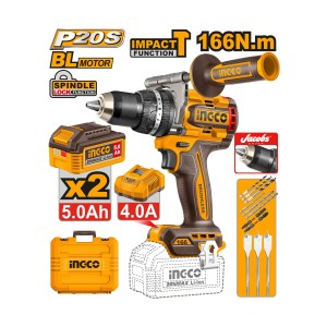 INGCO 20V BRUSHLESS CORDLESS IMPACT DRILL - CIDLI201668