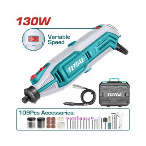 TOTAL MINI DIE GRINDER WITH 109PCS ACCESSORIES (130W) - TG513326