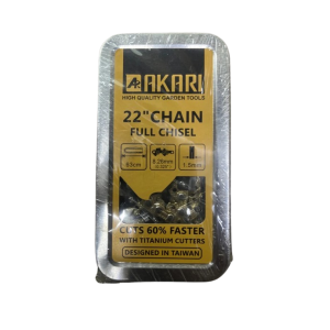 AKARI CHAIN SAW CHAIN METAL BOX TITANIUM 18"