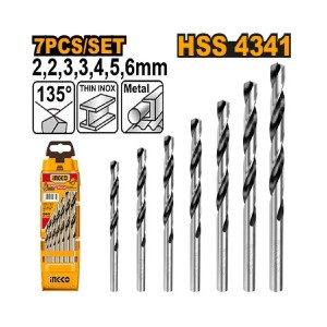 INGCO 6 PCS HSS TWIST DRILL BITS SET - AKD1055
