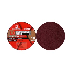 XTRA POWER NON WOVEN DISC WITH VELCRO 121MM LX