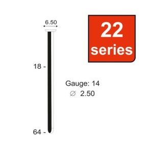 KAYMO CONCRETE NAILS HIGH CARBON STEEL 2.2 X 18 MM 22 SERIES TN2218 (2000PCS/BOX)