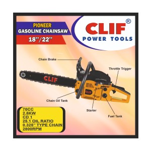 CLIF PIONEER CHAIN SAW 70CC 22INCH