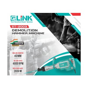 GT LINK DEMOLITION HAMMER MACHINE 65 MM (25 KG) 2650 W - GT-2003