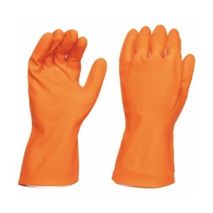 SAFETY INDUSTRIAL GLOVES ORANGE (LS-111) 110g (144 PAIRS)