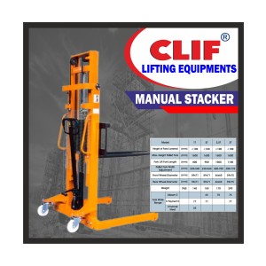 CLIF MANUAL STACKER INCH TYPE HEAVY DUTY 2TX1.6MTRS