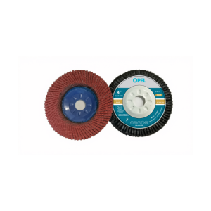 OPEL 5397 - FLAP DISC 4"X80# METAL BACKING (CERAMIC)