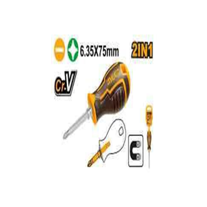 INGCO 2 IN 1 SCREWDRIVER SET 6.35X75MM - AKISD0202