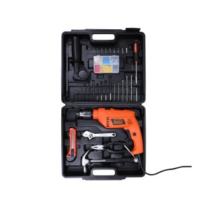 BLACK AND DECKER 13MM - 550W - VARIABLE SPEED HAMMER DRILL - 0-2800 RPM WITH KIT 100 ACCS. HD555KMPR-B1