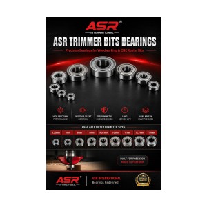 ASR TRIMMER and ROUTER BIT BEARINGS OUTER DIAMETER 9MM